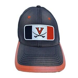 University of Virginia Cavaliers Vintage Distressed Strapback Hat The Game Blue